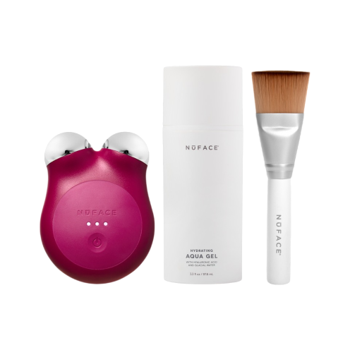 NuFACE MINI+ Začetni komplet mikrotokovne naprave - Velvet Rose