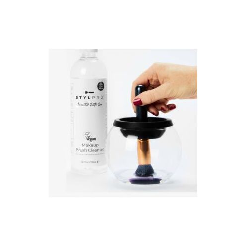 STYLPRO Set | Set za čiščenje in sušenje make-up čopičev + 500 ml tekočina za čiščenje
