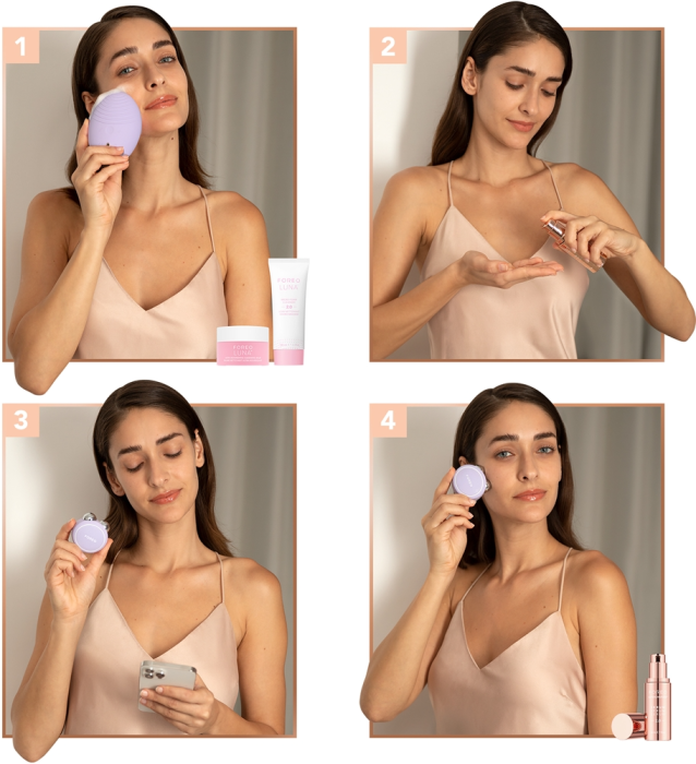 FOREO BEAR 2 Go Lavender, mikrotokovna naprava za obraz