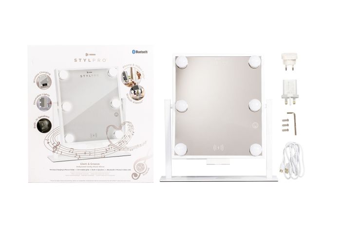 set STYLPRO GLAM & GROOVE HOLLYWOOD VANITY MUSIC kozmeticno ogledalo