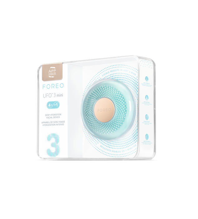 FOREO UFO 3 mini, pametna naprava za hidracijo obraza, Arctic Blue