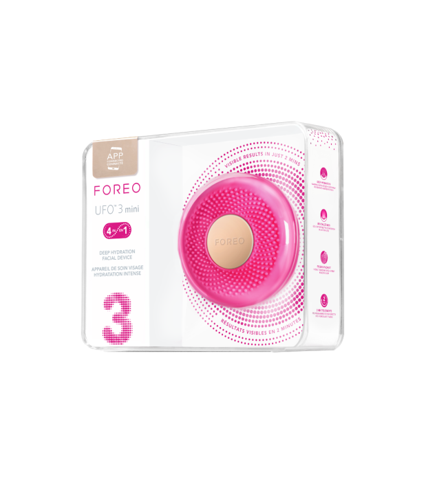 FOREO UFO 3 mini, pametna naprava za hidracijo obraza, Fuchsia